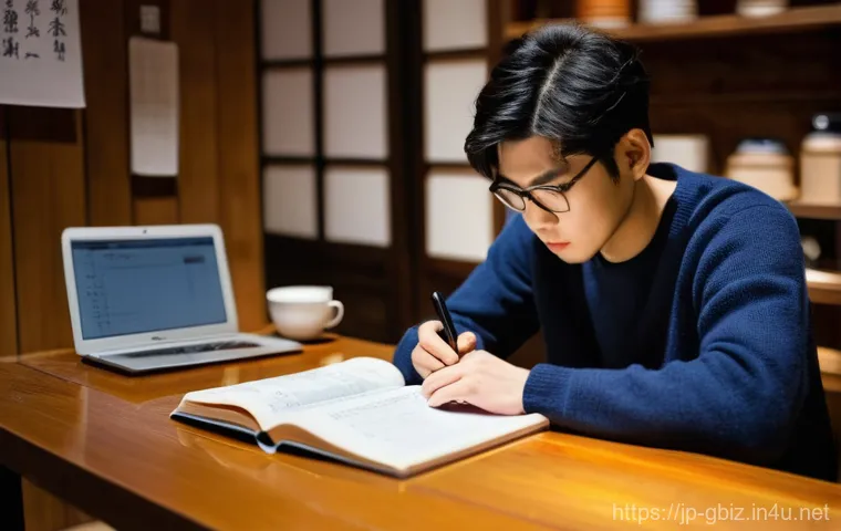 글로벌 비즈니스 자격증 취득 후 경력 개발 - **Prompt:** A determined young Japanese professional, early 30s, dressed in smart business casual at...