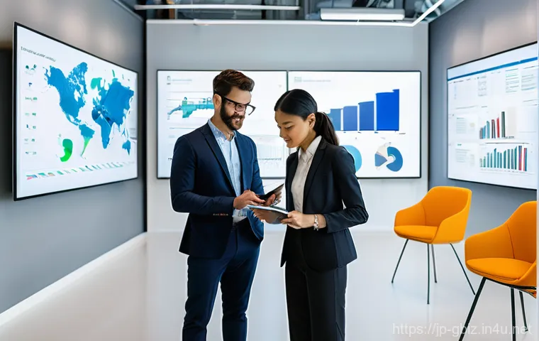 글로벌 비즈니스 실무와 이론의 균형 잡기 - **Prompt 1: Global Business On-site Immersion**
    A highly realistic, detailed photograph of a div...